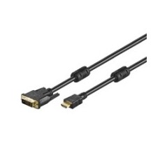 Goobay DVI-D to HDMI Cable 1m - High-Quality Black Connector for Ultimate Visual Experience - Order Now!